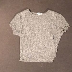 Grey crop top